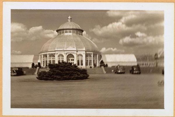 Bronx: Bronx Park - Central Dome - Botanical Garden., 1938; 1938-05-12