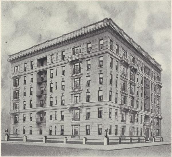 The Pinehurst, northwest corner Fort Washington Avenue and West 180th Street., 1908