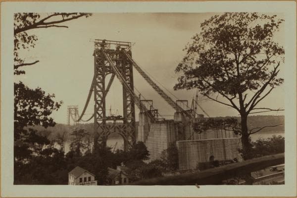 Bridges - George Washington Bridge - [Construction.], 1930