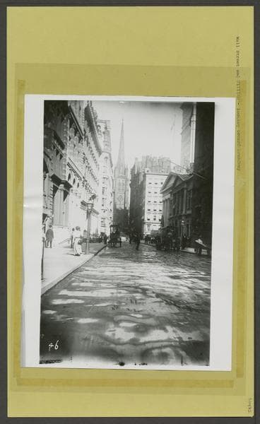 Wall Street - William Street looking northwest, 1900