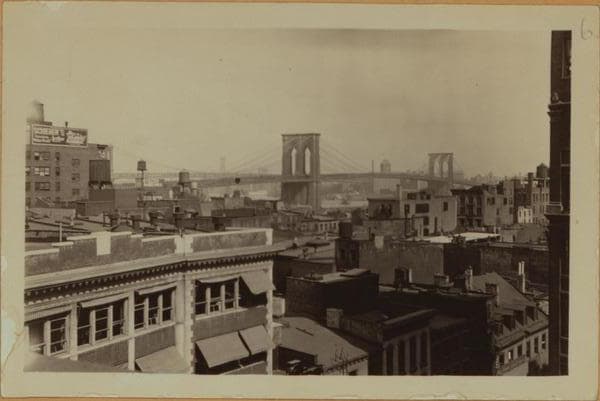 Bridges - Brooklyn Bridge - [Lower Manhattan skyline.], 1930–1935