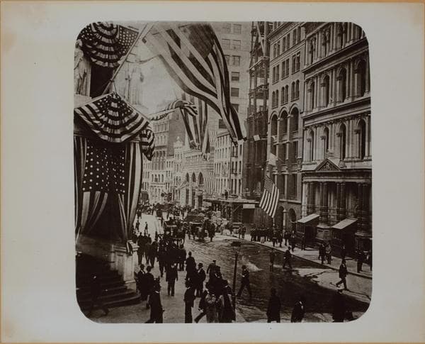 Manhattan: Broad Street - Wall Street, 1896