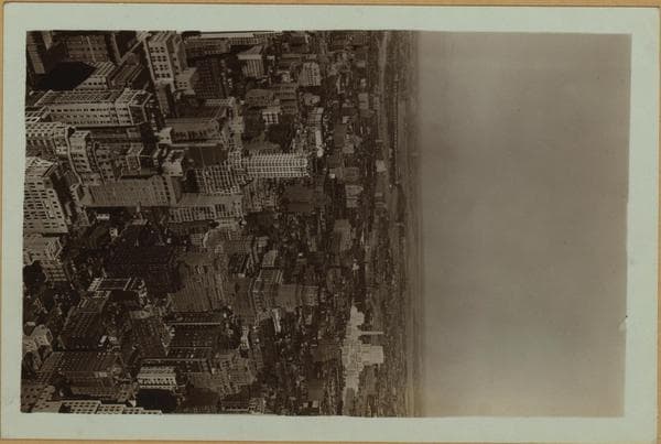 General view - [Midtown Manhattan] - Rockefeller Plaza from R.C.A. Building., 1933
