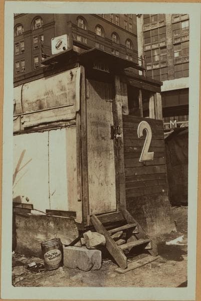 Squatters Colony at the Morton Street and Washington Street., 1934