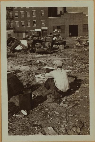Squatters Colony between 54th and 55th Streets., 1933