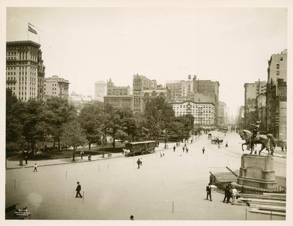 Parks - Union Square - looking north from Fourth Avenue - West 14th Street