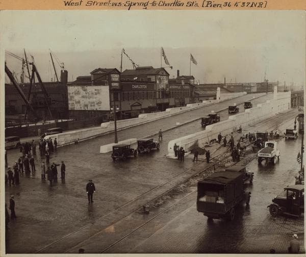 Manhattan: West Street - Spring Street, 1930