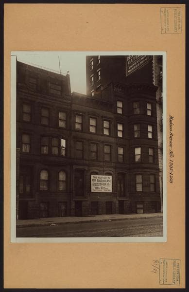 Manhattan: Madison Avenue - 92nd Street (East), 1920