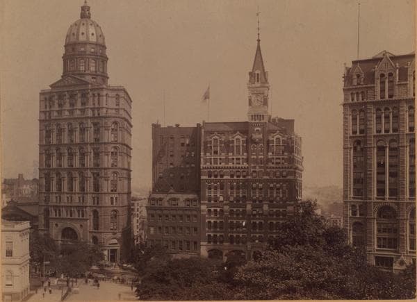 Manhattan: Nassau Street - Spruce Street, 1891