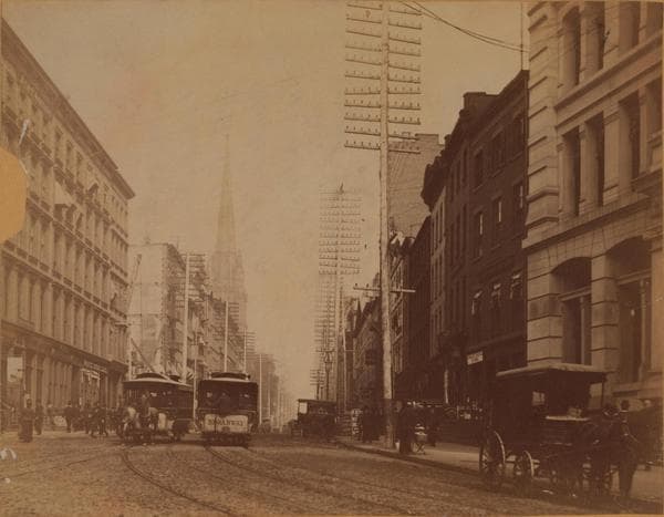Manhattan: Broadway - Morris Street, 1882