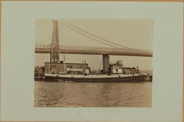 Bridges - Williamsburg Bridge - [Corlears Hook - Fireboat William L. Strong, Engine 66 - Grand Street.], 1929–1935