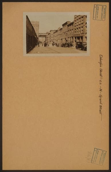 Manhattan: Columbia Street - Grand Street, 1928