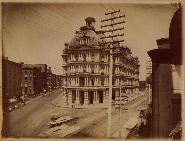 Manhattan: Broadway - Park Row, ca. 1880