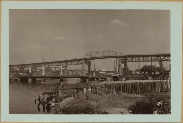 Bridges - Kosciusko Bridge over Newtown Creek in Brooklyn., 1939