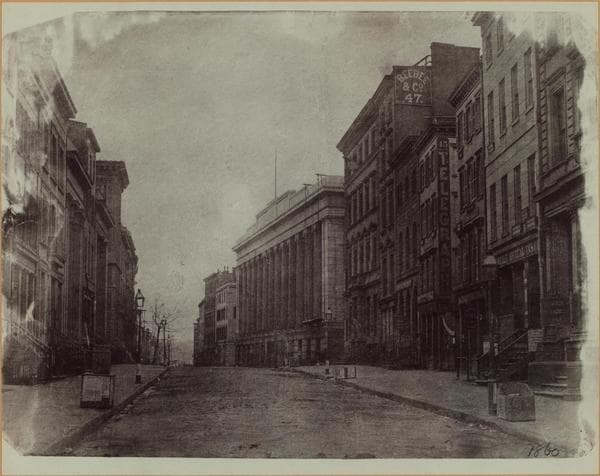 Manhattan: Wall Street - Broad Street, 1860
