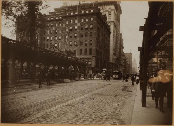Manhattan: Broadway - Pine Street, 1904