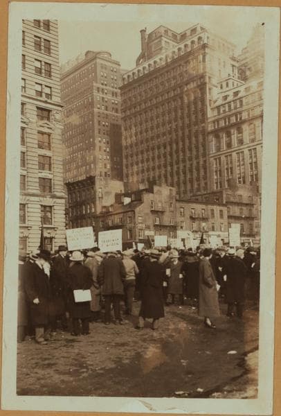Strikes and demonstrations - Communists - [Battery Place.], 1934