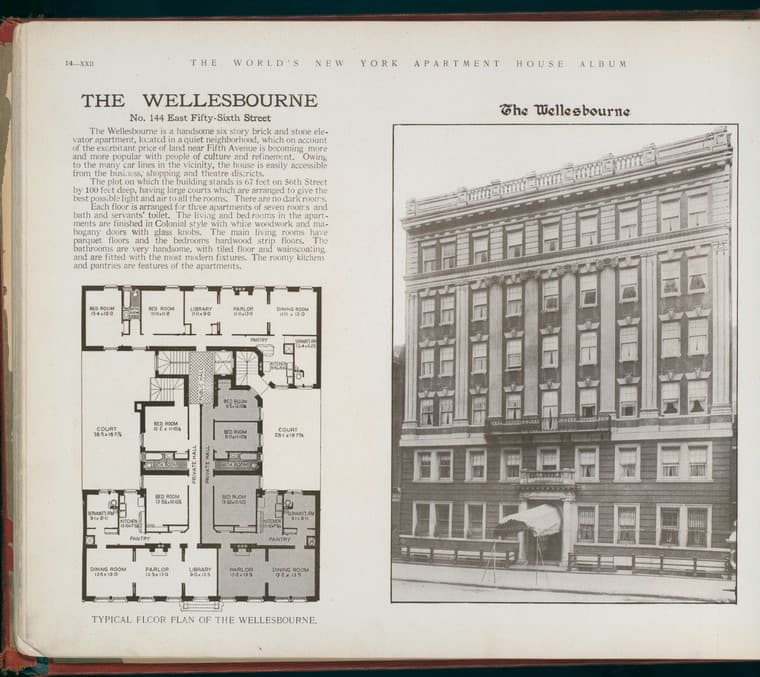 The Wellesbourne. No. 144 East Fifty-sixth Street., 1910-03