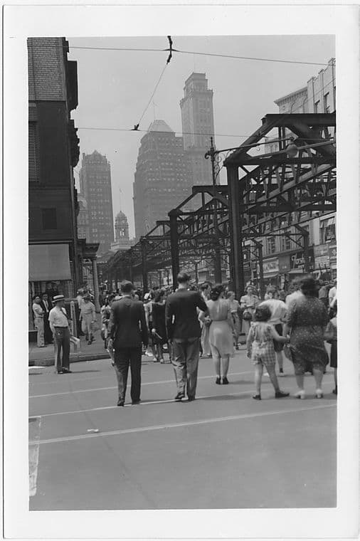 Fulton Street at Smith Street, to West, Brooklyn, 1941-06-21