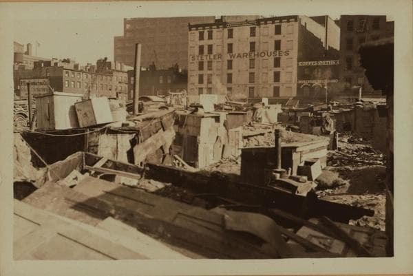 Squatters Colony along West Street., 1932