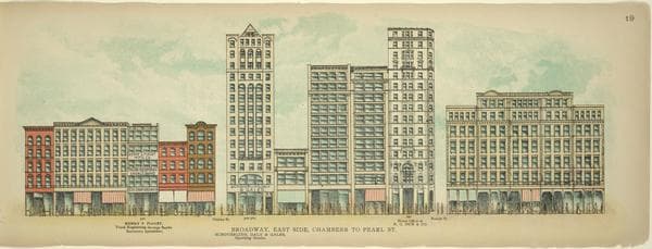 Broadway, East Side. Chambers to Pearl St.