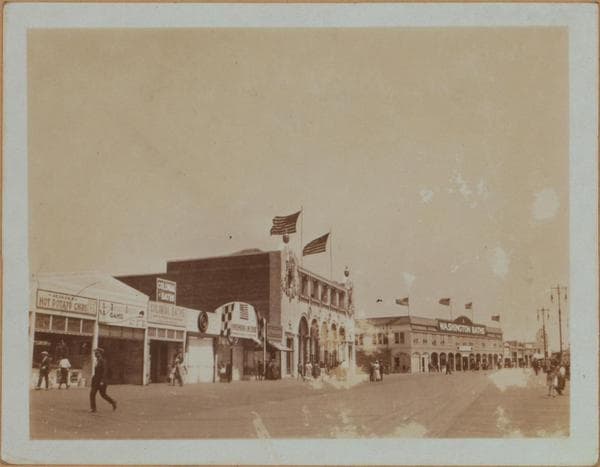 Islands - Coney Island - [Riegelmann boardwalk - Child's Restaurant - Washington Baths.], 1924