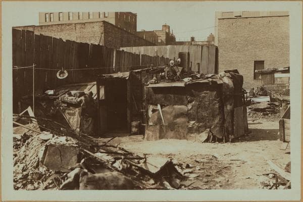 Squatters Colony at the Morton Street and Washington Street., 1934