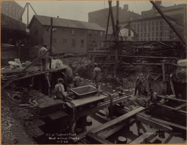 Manhattan: West Street - Canal Street, 1922