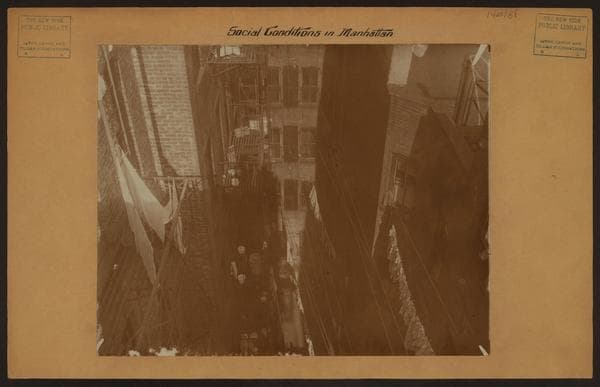 Social conditions - [Rear view of buildings.], 1923