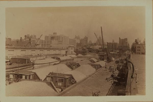 North (Hudson) River - Piers 92 and 93 [New York State Barge Canal Terminal.], 1931