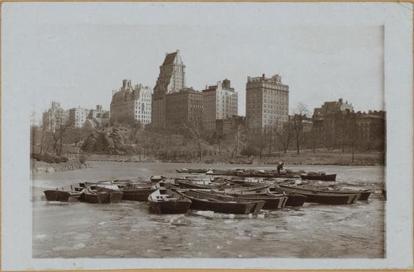 Manhattan: Central Park - The Pond., 1930