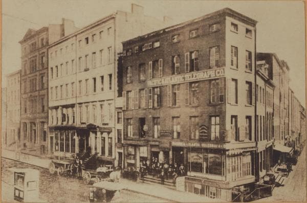 Manhattan: Wall Street - Broad Street, 1866