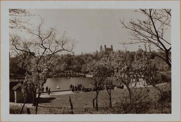 Manhattan: Central Park - Sailboat pond., 1938