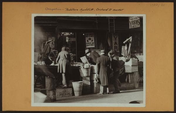 Occupations - Peddlers - Foodstuffs - Orchard Street Market., 1940