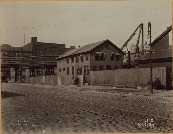 Manhattan: West Street - Canal Street, 1924