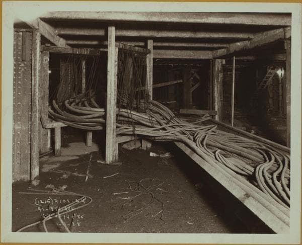 Transportation - Subway construction., 1928