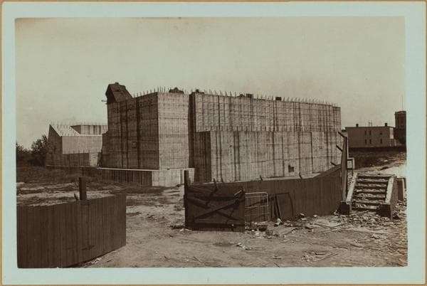 Bridges - Triborough Bridge - [Construction - Bridge anchorage in Queens.], 1934
