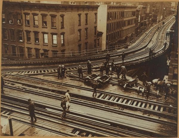 Fires, accidents and tragedies - [Elevated railroad accident.], 1905