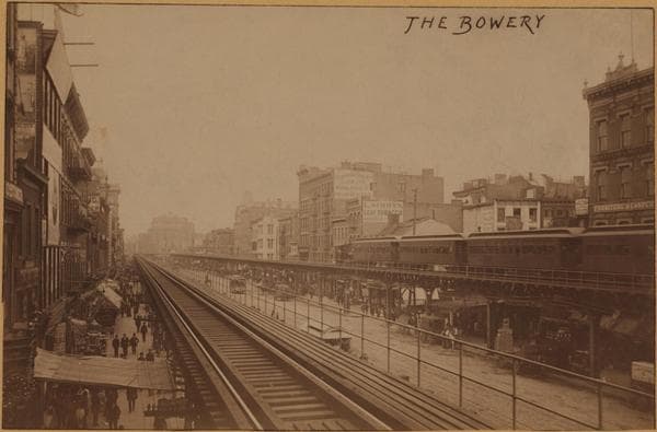 Manhattan: Bowery - Houston Street (East), 1890