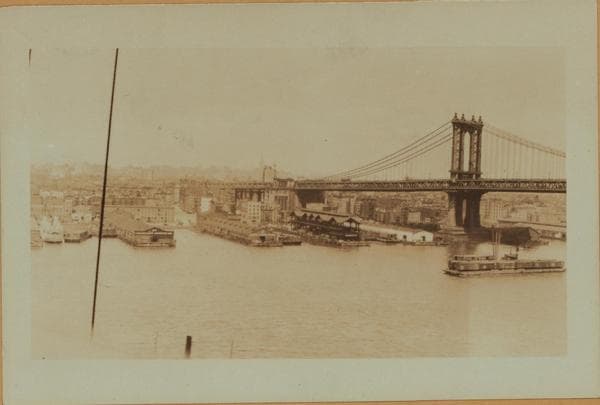 Bridges - Manhattan Bridge - [View of Manhattan end from Brooklyn.], 1925–1932