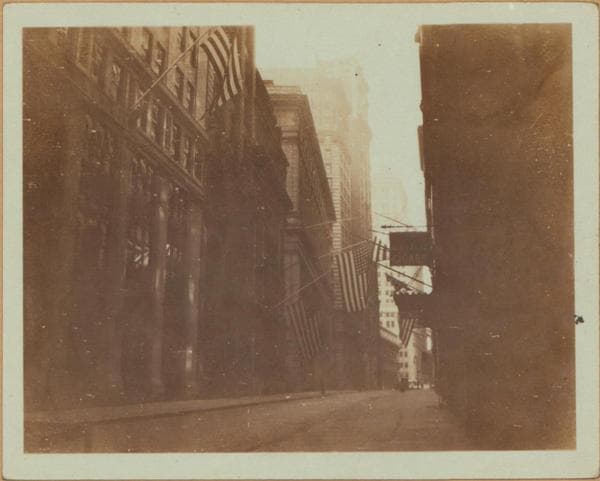 Manhattan: Wall Street - Pearl Street, 1923