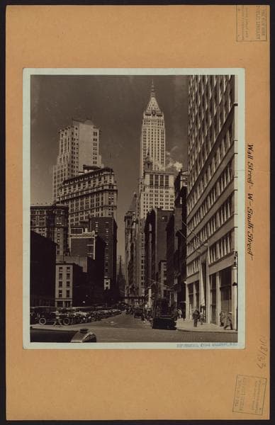 Manhattan: Wall Street - South Street, 1929