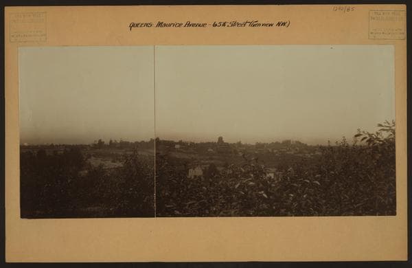 General view - Queens - Maurice Avenue - 65th Street (Northwest)., 1923