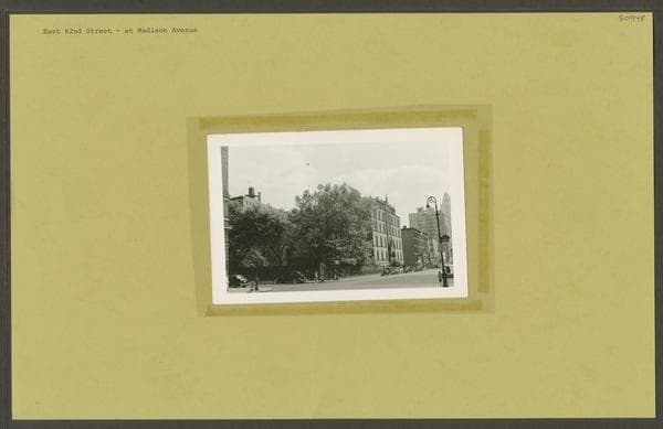 82nd Street (East) - Madison Avenue, southeast corner, 1939