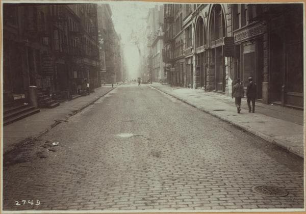 Manhattan: Wooster Street - Houston Street (West), 1920