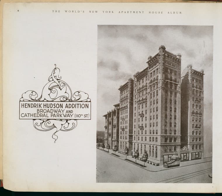Hendrik Hudson Addition, Broadway and Cathedral Parkway (110 Street)., 1910-03