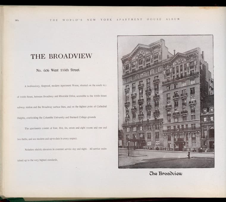 The Broadview. No. 606 West 116th Street., 1910-03
