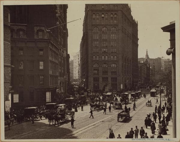 Manhattan: Park Row - Frankfort Street, 1894