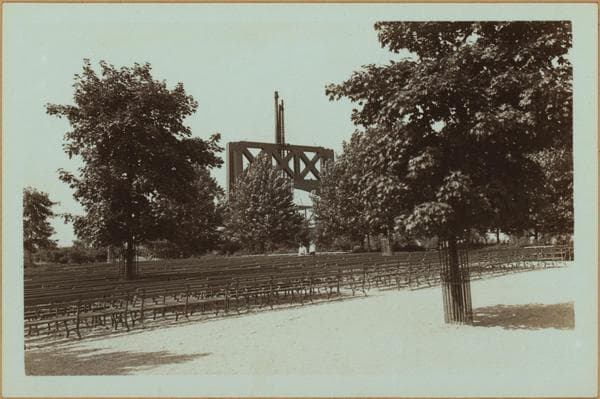 Bridges - Triborough Bridge - [Construction - Bridge tower in Queens.], 1934
