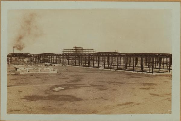 Islands - Rikers Island - Framework for new prison., 1931